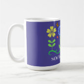 Mug "Social Worker," Graphic Spring Flowers (Gauche)