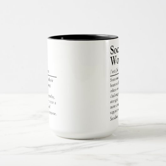 Mug Social Worker Personalized Appreciation Gift (Centre)
