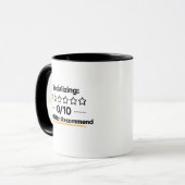 Mug Socialiser 0/10 Ne Recommande Pas (Devant gauche)