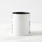 Mug Société de café drôle de chat de bureau (Centre)