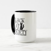 Mug Société de chats noirs Halloween (Devant gauche)