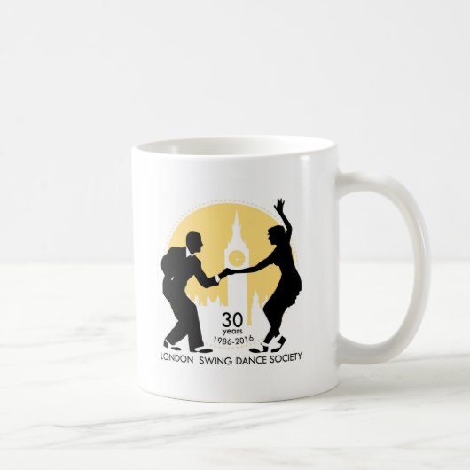 Mug Société de danse d'oscillation de Londres 30 ans (Droite)