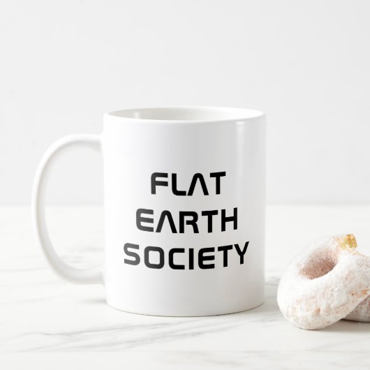 Mug Société de la Terre plate (Avec donut)