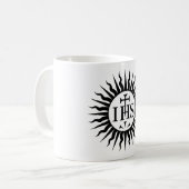Mug Société de logo de Jésus (jésuites) (Devant gauche)