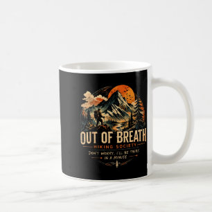 Mug Société de randonnée hors d'haleine Camping Randon