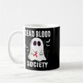Mug Société de sang mort fantôme Sensibilisation au ca (Gauche)