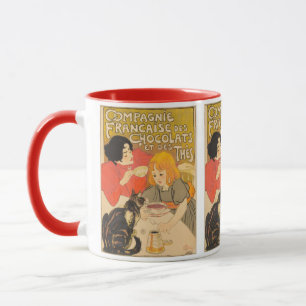 Mug Société française de chocolats et de thés, Art Nou