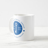 Mug Société hypothécaire personnalisée moderne Ajouter (Devant gauche)