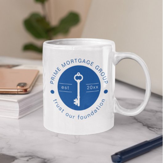 Mug Société hypothécaire personnalisée moderne Ajouter