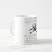 Mug Société Mauvaise Personne Ne Boit À Partir Des Crâ (Devant gauche)