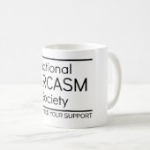 Mug Société nationale de sarcasme (Devant droit)