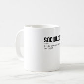 Mug Sociology Like a normal science but cooler (Devant gauche)