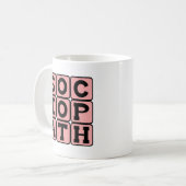 Mug Sociopathe, individu saccadé (Devant gauche)