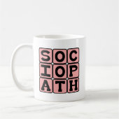 Mug Sociopathe, individu saccadé (Gauche)