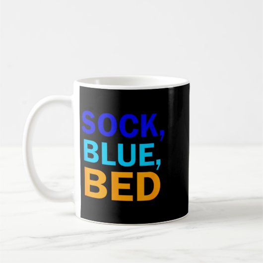 Mug Sock Blue Bed _ Awesome Sock Blue Bed  (Gauche)