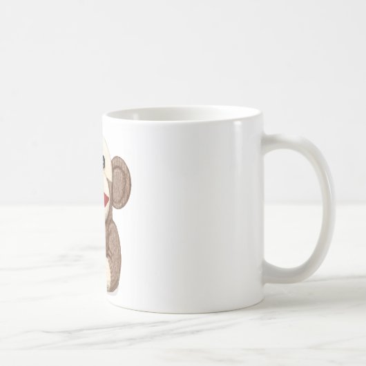 Mug Sock Monkey classique (Droite)
