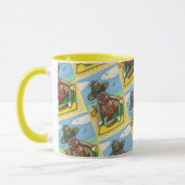 Mug SOCK MONKEY RED BIKINI, AU CARTOON DE PLAGE Drôle (Gauche)
