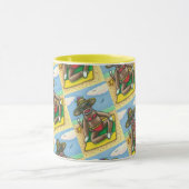 Mug SOCK MONKEY RED BIKINI, AU CARTOON DE PLAGE Drôle (Centre)