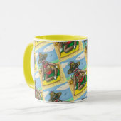 Mug SOCK MONKEY RED BIKINI, AU CARTOON DE PLAGE Drôle (Devant gauche)