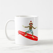Mug Sock Monkey Surfer (Gauche)