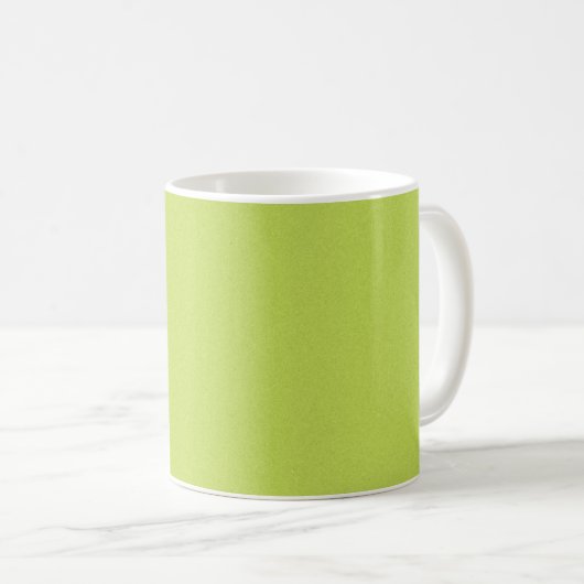 MUG SOCLE EN LIME CLAIR VERT JAUNE (Devant droit)