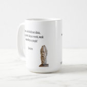 Mug Socrate & Citations de "Grands Esprits" Célèbres (Devant gauche)