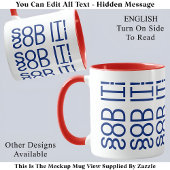Mug Sod It ! Angleterre Angleterre Message Caché 150B
