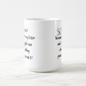 Mug Soeur Amusante Dire Citation Cuite Winking Chat (Centre)