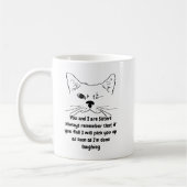 Mug Soeur Anniversaire Humour Citation Winking Chat Fu (Gauche)