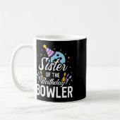 Mug Soeur De L'Anniversaire Bowler Bowling Party Match (Gauche)
