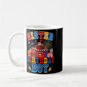 Mug Sœur de l'anniversaire pour garçon cirque carnaval (Gauche)