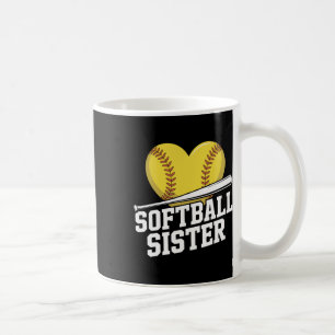 Mug Sœur de softball Famille de softball rapide Éventa