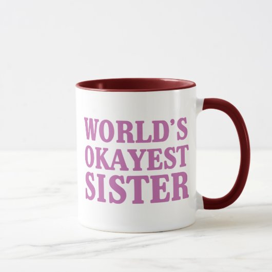 Mug Soeur d'Okayest du monde (Droite)