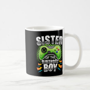 Mug Sœur du garçon d'anniversaire correspondant jeu vi