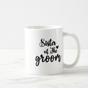 Mug Sœur du marié, tenue de mariage assortie à la mari
