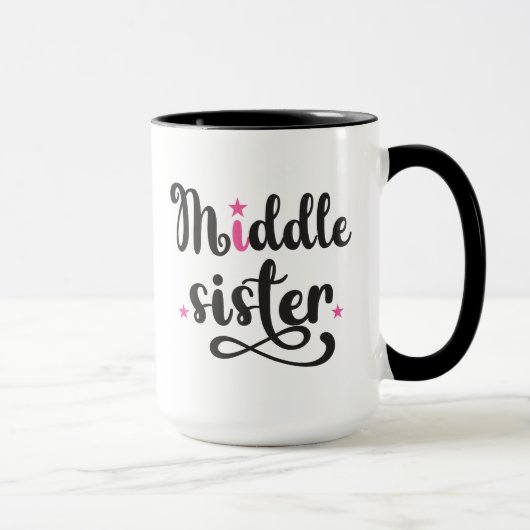 Mug Soeur du Milieu, Mignonnes Étoiles (Droite)