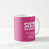 Mug SOEUR D'UN AUTRE MISTRE Proverbes Christian (Devant droit)