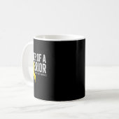 Mug Soeur d'un guerrier Sensibilisation au cancer chez (Devant gauche)