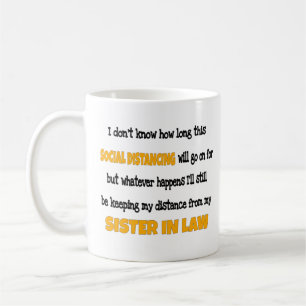 Mug Soeur en droit Distances sociales