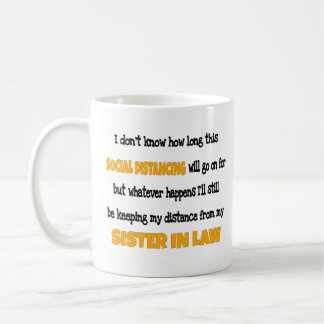 Mug Soeur en droit Distances sociales