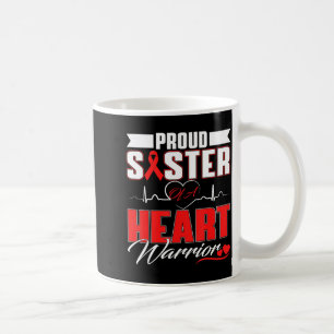 Mug Sœur fière d'un guerrier du cœur Sensibilisation à