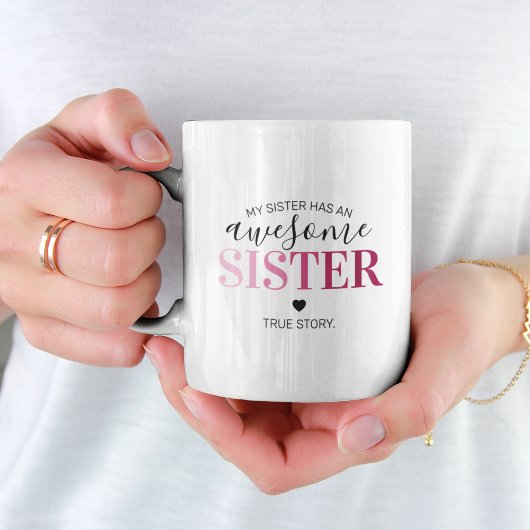 Mug Soeur géniale | Soeurs roses-frères