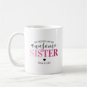 Mug Soeur géniale | Soeurs roses-frères (Gauche)