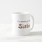 Mug Soeur impressionnante (Devant droit)