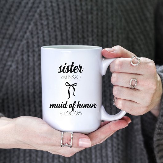 Mug Soeur Mariage Don, La servante d'honneur Propositi