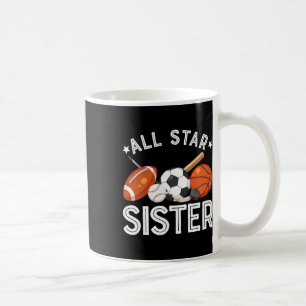 Mug Sœur Star de l'anniversaire du garçon Sketll Socce