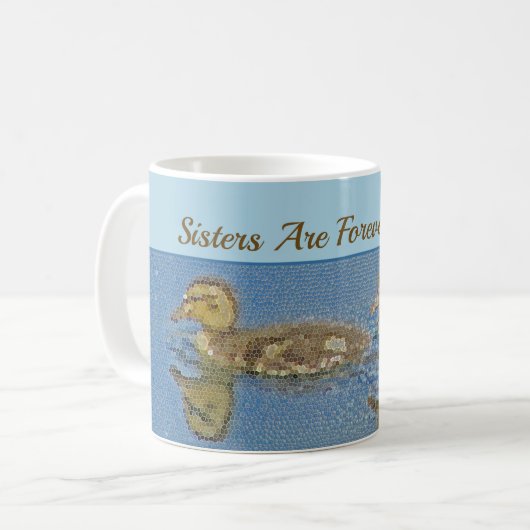 Mug Soeurs Amis Pour Toujours Couteaux Mosaïque Frères (Devant gauche)