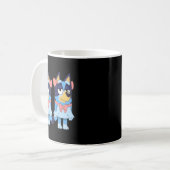 Mug Sœurs Blue Heeler en robes (Devant gauche)