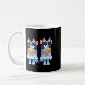 Mug Sœurs Blue Heeler en robes (Gauche)