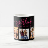 Mug Soeurs Hot Rose 3 Photo Collage (Centre)